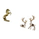 thumbnail image 5 of Estatua de caballo y reno de pie hecha a mano, juego de 30 cm de alto, decoración de mesa para hoteles, estanterías, chimeneas, salas de estar, oficin, 5 of 8