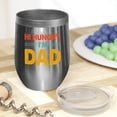 thumbnail image 2 of Hi Hungry, I'm Dad, Meme Inspired, Stainless Steel 12oz Wine Tumbler, 2 of 5