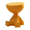 thumbnail image 2 of Lipstore Table Basse avec Rangement Style Ferme Petit Espace Buanderie Petite Table d'Appoint Orange, 2 of 8