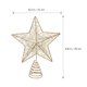 thumbnail image 4 of EeaseMX Estrella LED para árbol de Navidad NICEXMAS, adorno para copa de árbol a pilas (dorado), 4 of 7