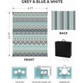 thumbnail image 4 of Outdoor Rug Carpet x ft Colorful Patio RugsBoho Reversible RV Camping Rug Mat for Camper Balcony Backyard Picnic Deck Rug Portable Colorful, 4 of 5