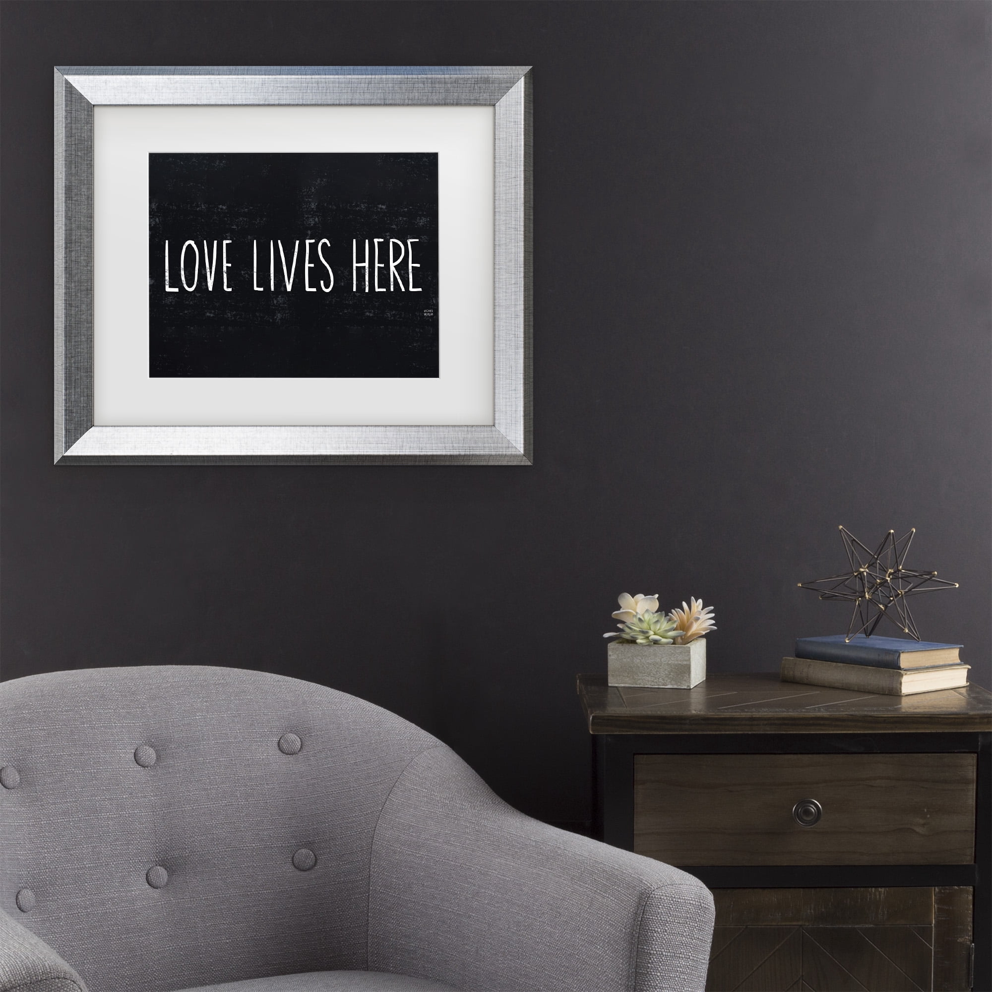 Trademark Fine Art 'Love Lives Here' Canvas Art by Michael Mullan