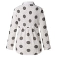 thumbnail image 5 of ICHUANYI 2023 Women's Button Down Shirts Floral Floral Print Long Sleeve Blouses V Neck Casual Tops, 5 of 8