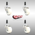 thumbnail image 2 of 3 Inch 316SS Nylon Wheel Swivel 7/8 Inch Expanding Stem Caster Set SCC, 2 of 2