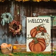 thumbnail image 3 of Fall Garden Flag Welcome Pumpkins 12x18 Inch Double Sided Fall Flag Autumn Thanksgiving Holiday Yard Outdoor Decoration, 3 of 6