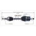 thumbnail image 1 of TrakMotive CV Axle Shaft GM-8167 Premium; OEM Replacement, 1 of 5