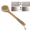 thumbnail image 2 of Cepillo para espalda de ducha con mango largo, cerdas naturales, depurador de ba?o, masajeador, cepillo exfoliante, cepillo para celulitis corporal para la limpieza del cuidado de la piel seca y húme EOTVIA  NO, 2 of 6
