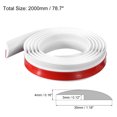thumbnail image 2 of Unique Bargains Floor Transition Strip 6.6Ft 2 Meter Self Adhesive for Height 3mm White, 2 of 6