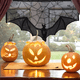thumbnail image 3 of Halloween Lace Curtains Black Bat Spider Web Tablecloth Bat Ghost Festival Home Decoration Spider Web Horror Arrangement, 3 of 4