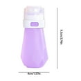 thumbnail image 2 of Holloyiver Silicone Travel Bottles, Leak Proof Squeezable Refillable Travel Accessories Toiletries Containers, Travel Size Cosmetic Tube for Shampoo Lotion Soap Liquids (Purple, 2oz), 2 of 6