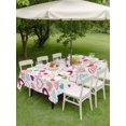 thumbnail image 3 of Outdoor Tablecloth with Umbrella Hole and Zipper, Valentine's Day Rectangle Table Cloth 54x80 Inch Waterproof Tablecloth, Colorful Heart Love Modern Country Picnic Table Cover for Patio Camping, 3 of 7
