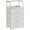 White, variant on Tall 4 Drawers Dresser, Vertical Storage Tower for Bedroom, Hallway, Entryway, Nursery, Closet Organizer, Nightstand Bedside Table Furniture, Sturdy Steel Frame, Wood Top,