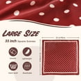 thumbnail image 3 of JAHH Women Fashion Polka Dots Print Satin Square Head Scarf Neck Scarves Hair Bandana Neckerchief for Girl Lightweight Hairs Scarves Spring Headband, 3 of 8