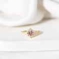 thumbnail image 5 of Rosec Jewels IGI Certified Lab Grown Pink Diamond Engagement Ring - 1 Carat - Fancy Pink Color and VS1 Clarity - Vintage Pink Diamond Ring, 14K Yellow Gold, US 9.00, 5 of 9