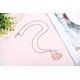 thumbnail image 3 of Collar con colgante de luna con envoltura de alambre del árbol de la vida, collar de piedra de cristal curativo Reiki, joyería de cuarzo con piedras preciosas naturales para mujer, 3 of 5