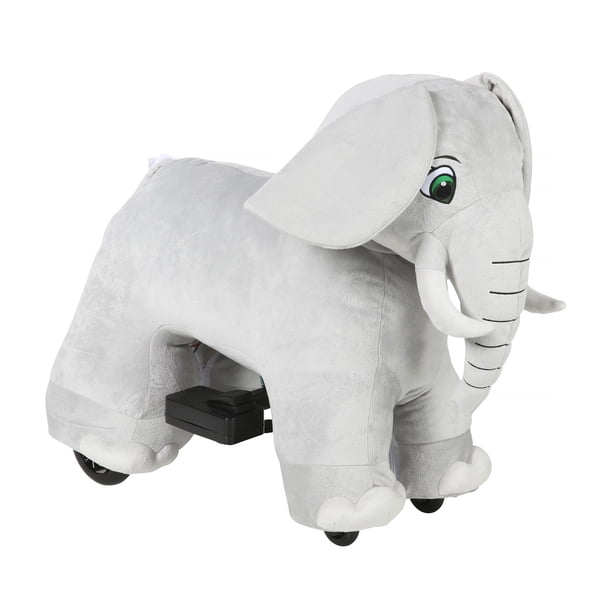 6v Zoo Crew Elephant Plush Ride On Walmart Com Walmart Com