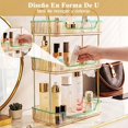 thumbnail image 3 of Organizador de Encimera de Baño de 3 Niveles, Bandeja de Cambiador para Cosméticos Estante de Maquillaje para Tocador, Almacenamiento de Perfume Loción Estante Dorado de Especias para Cuidado de Piel, 3 of 8