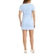 thumbnail image 3 of INSPIRE CHIC Vestido de Trabajo para Mujeres de Manga Corta Vintage de Cuadros Houndstooth Talla XL Azul Claro, 3 of 6