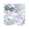 thumbnail image 6 of CARETOO Boy Clothes Suits Big Kid Dress Shirt Bowtie Suspender Pants Outfit Sets Gentleman Wedding 6-10 Years, 6 of 7