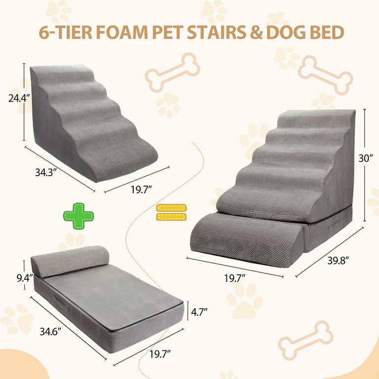 Pet stairs for top bed 30 inches high