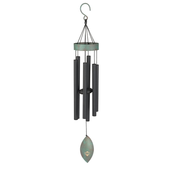 Campanilla de viento Regal Art & Gift Patina Breeze 32 negra