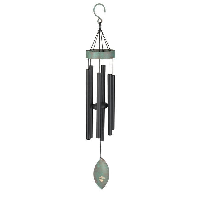 Campanilla de viento Regal Art & Gift Patina Breeze 32 negra
