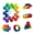 Rainbow, variant on Colorful Sensory Toys for Kids, Quiet Cool Fidget Toys Ball Autism Educational ADHD Desk Toy,Stocking Stuffer Gift for Adults Kids