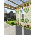 thumbnail image 3 of nqOlkjepod Outdoor Curtains for Patio Waterproof, Cute Green Gnomes Outdoor Privacy Panels Grommet, Flowers Forest Heart Vintage Blackout Outside Curtains for Porch/Cabana/Pergola 54"x84", 1 Panel, 3 of 8