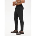 thumbnail image 3 of Pantalón slim fit elástico negro para hombre PLEPAN, talla grande, 3 of 8