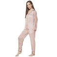 thumbnail image 3 of BlushBridesCo. Satin Pajamas Women's Long Sleeve Sleepwear Soft Silk Button Down Loungewear Pjs Pants Set XS-XXXL, 3 of 5