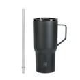 thumbnail image 2 of Swiss Tech Becher Black 30oz Water Bottle with Handle, Triple-Wall Copper Lined, Leak Proof, 2 of 11