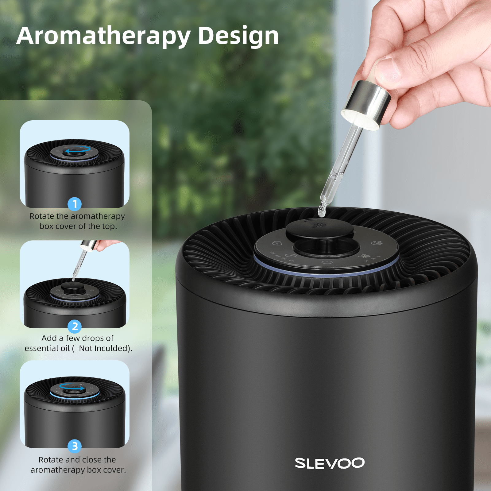 Air Purifiers for Large Room Up to 1095 Ft² Home Bedroom in 1 Hr, CADR 240m³/h+ / 141CFM, H13 True HEPA Filter Cleaner Effectively Reduce 99.97% Smoke, Dust, Pollen, Pet Dander, Odors, Black