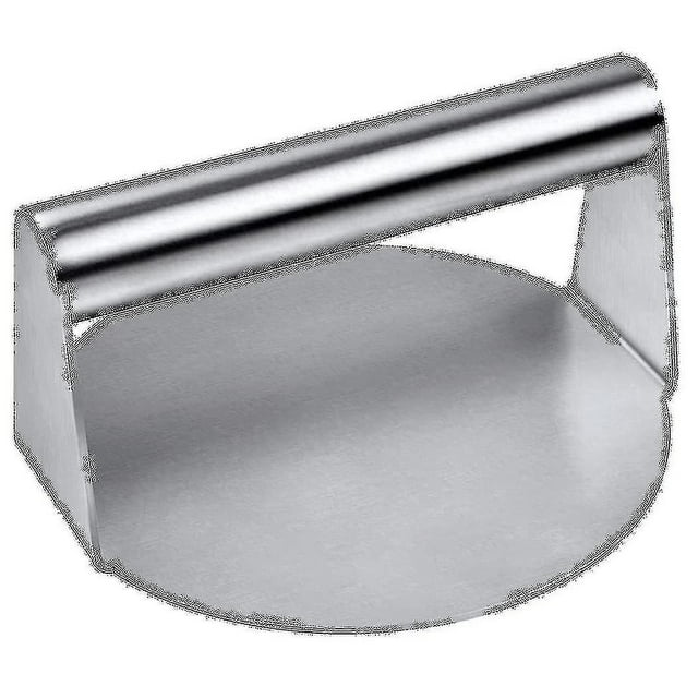 Stainless Steel Burger Press, 5.5 Inches, Round Burger Smasher, Non-adhesive Bacon And Grill Press_Perfect Gift