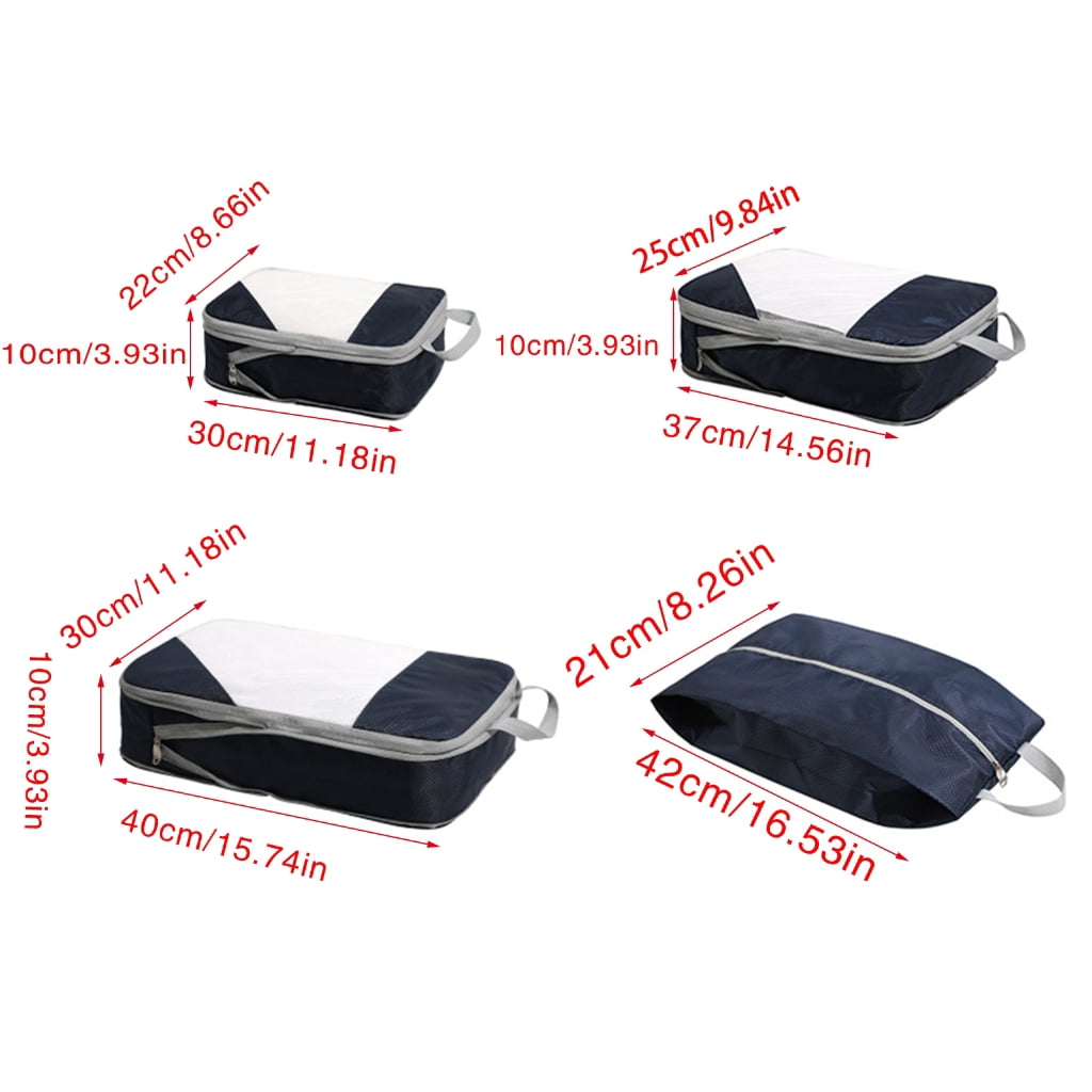 Luggage Cubes Compression Packing Cubes for Suitcase Travel Luggage Organizer with Shoe Bag Clothes Bag Packing Cubes
