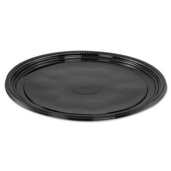 WNA Caterline Casuals Thermoformed Platters PET Black 12" Diameter A512PBL
