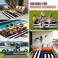 thumbnail image 4 of Blue American Flag Outdoor Rug for Patio/Deck/Porch, Non-Slip Large Area Rug 4 x 6 Ft, Black White Striped US Flag Stars Indoor Outdoor Rugs Washable Area Rugs, Reversible Camping Rug Carpet Runner, 4 of 8