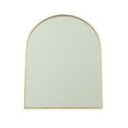 thumbnail image 2 of Arched Gold Metal 9.5" Decorative Slanted Tabletop Mirror, 2 of 7