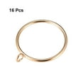 thumbnail image 3 of Uxcell 55mm Inner Dia Curtain Rings Metal Gold Tone 16 Pack, 3 of 3