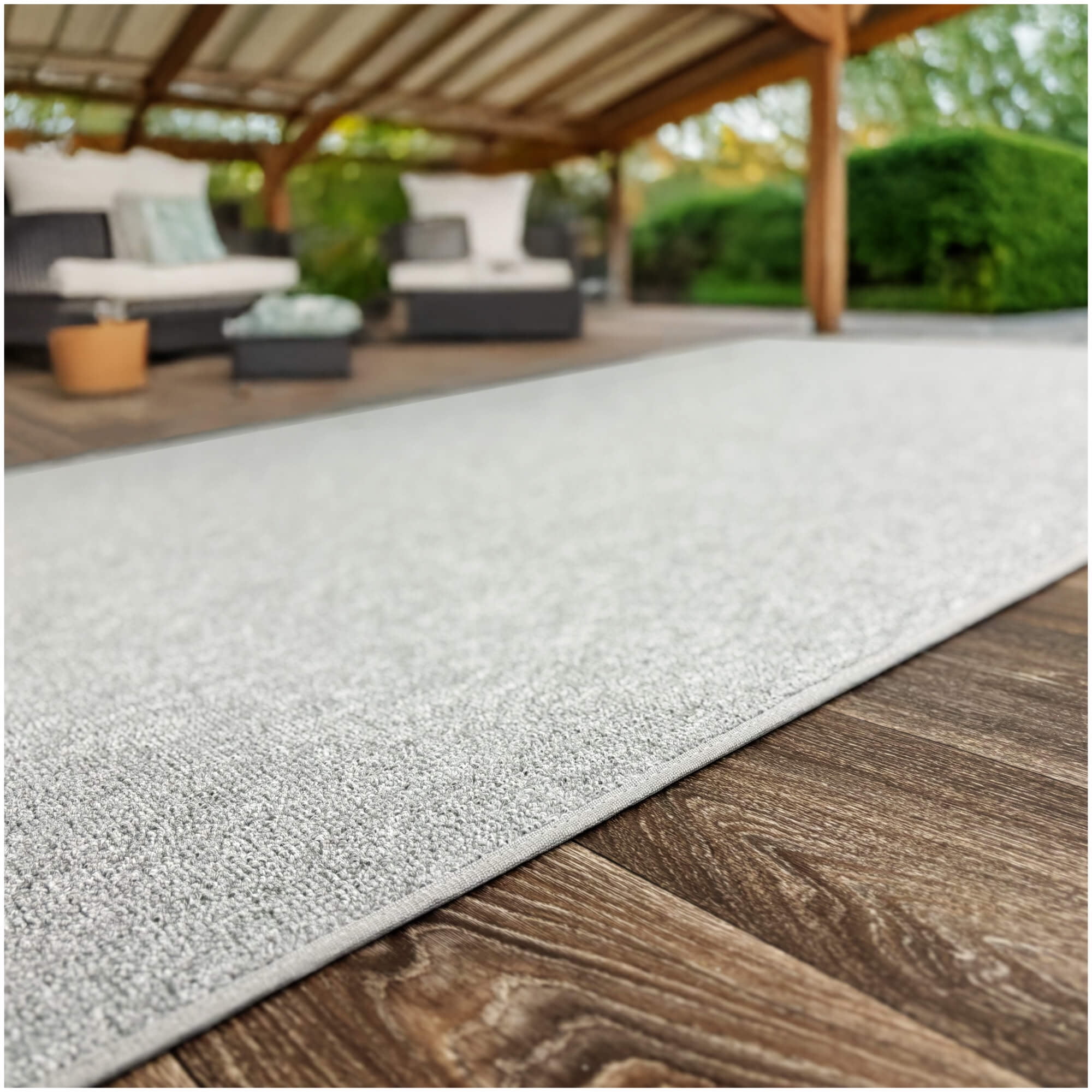 Koeckritz Rugs Husky Gray 6'x9' Standard Area Rug for Indoor or Outdoor Living Spaces
