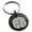 Black, variant on Stainless Steel Letter G Initial 3D Cube Box Monogram Engraved Small Medallion Circle Charm Keychain Keyring