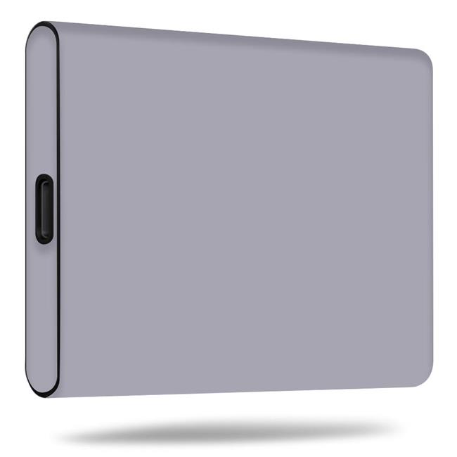 MightySkins SAT5-Solid Gray Skin Decal Wrap for Samsung T5 Portable SSD Sticker - Solid Gray - image 1 of 2