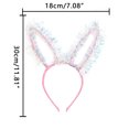 thumbnail image 5 of LED Light Up Headband with Flashing Rabbit Ears Novelty Holiday Party Headwear for Women and Girls, 5 of 8