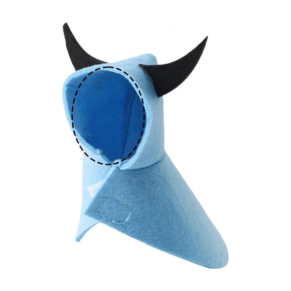 Bird Hoodie Cloak Apparel for Parrots, Comfortable Pet Bird Outing Clothes for Parakeet and Cockatiel, Large Size, Blue