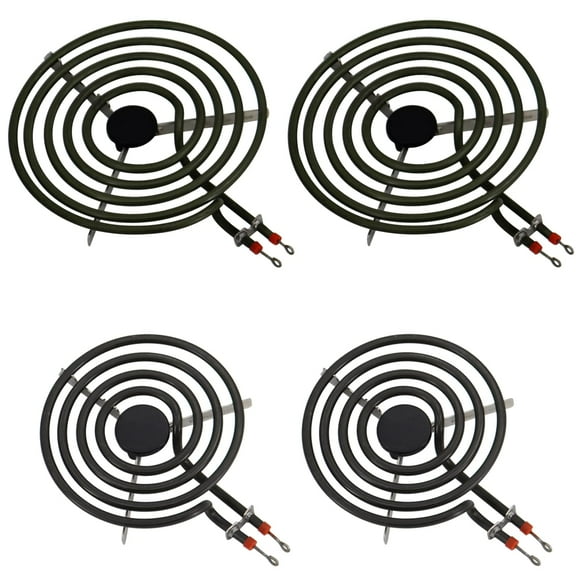 Podoy Stove Element Replacement MP22YA Compatible with WhirlPool KenMore Maytag Norge Hardwick Electric Stove Burner, Includes 2 x MP15YA 6" and 2 x MP21YA 8