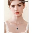 thumbnail image 2 of TANGPOET Infinity Necklace Sterling Silver Black Pearl Pendant Necklaces for Women Mom Mother Tahitian Pearl Necklace Jewelry Gifts for Women, 2 of 5