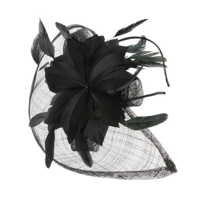 Sombrero de fiesta Salvador para mujer negro 35x23x8cm
