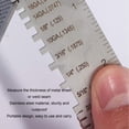 thumbnail image 4 of Welding Seam Inspection Ruler, Clear Markings Sturdy Rustproof Versatile Usage Portable Design Weld Seam Thickness Gauge  for Machining Tasks, 4 of 7