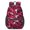 Football and Trophy Red Pattern, variant on Football and Flower Slateblue Pattern 17" Waterproof Oxford School Backpacks for Teens, S-Shape Padded Straps, for School, Travel, Hiking, Camping