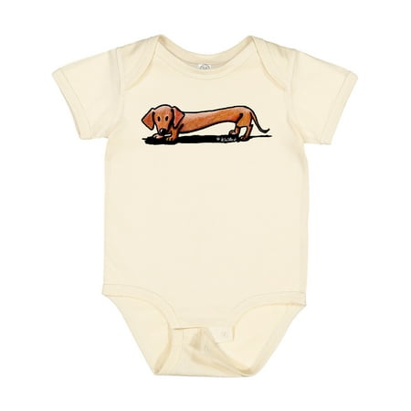

Inktastic Little Red Doxie Gift Baby Boy or Baby Girl Bodysuit