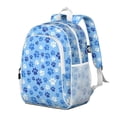 thumbnail image 2 of Blue Dog Paw Footprint Backpack for School,Cute School Bag,Schoolbag with Adjustable Shoulder Straps & Padded Back,15"x11.42"x5.5", 2 of 4
